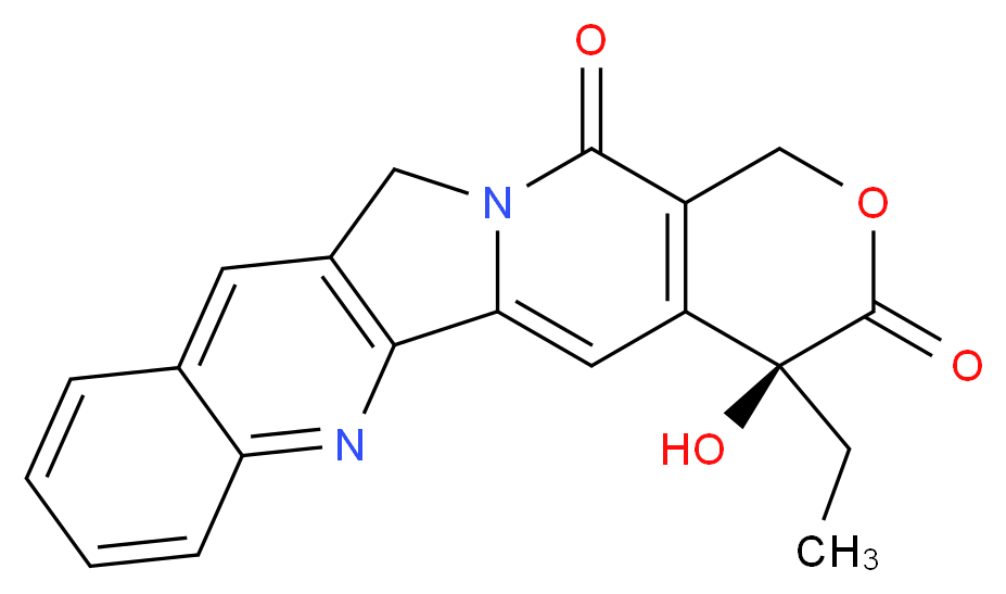 (S)-4-ethyl-4-hydroxy-1H-pyrano[3',4':6,7]indolizino[1,2-b]quinoline-3,14(4H,12H)-dione_分子结构_CAS_)