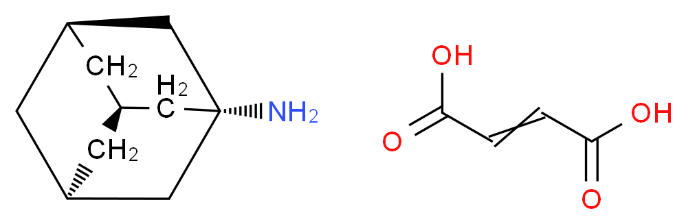 (3R,5S,7s)-adamantan-1-amine; but-2-enedioic acid_分子结构_CAS_80789-67-9