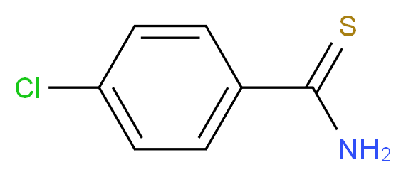 4-chlorobenzene-1-carbothioamide_分子结构_CAS_2521-24-6