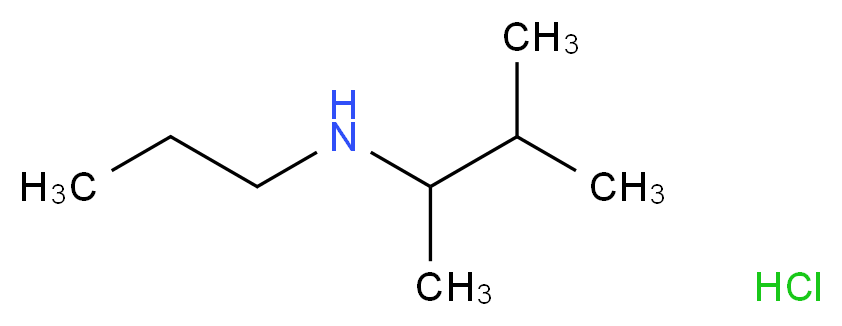 (3-methylbutan-2-yl)(propyl)amine hydrochloride_分子结构_CAS_39190-94-8