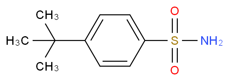 4-tert-butylbenzene-1-sulfonamide_分子结构_CAS_6292-59-7