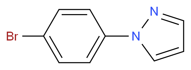 1-(4-Bromo-phenyl)-1H-pyrazole_分子结构_CAS_13788-92-6)