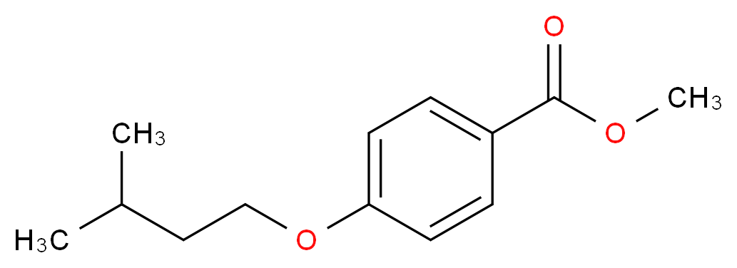 Methyl 4-(isopentyloxy)benzenecarboxylate 95%_分子结构_CAS_408340-71-6)