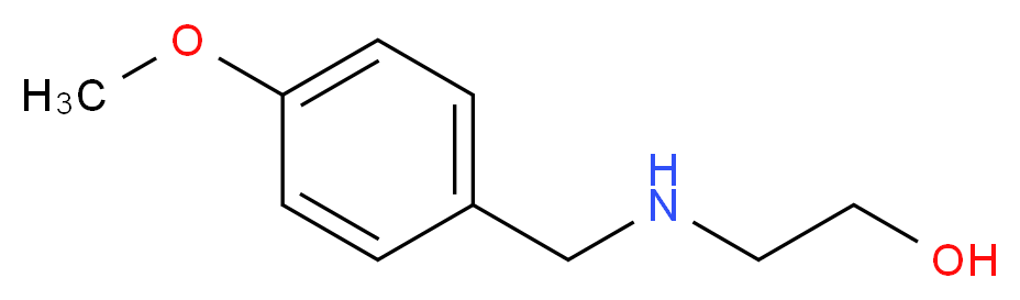 2-[(4-methoxybenzyl)amino]ethanol_分子结构_CAS_64834-63-5)