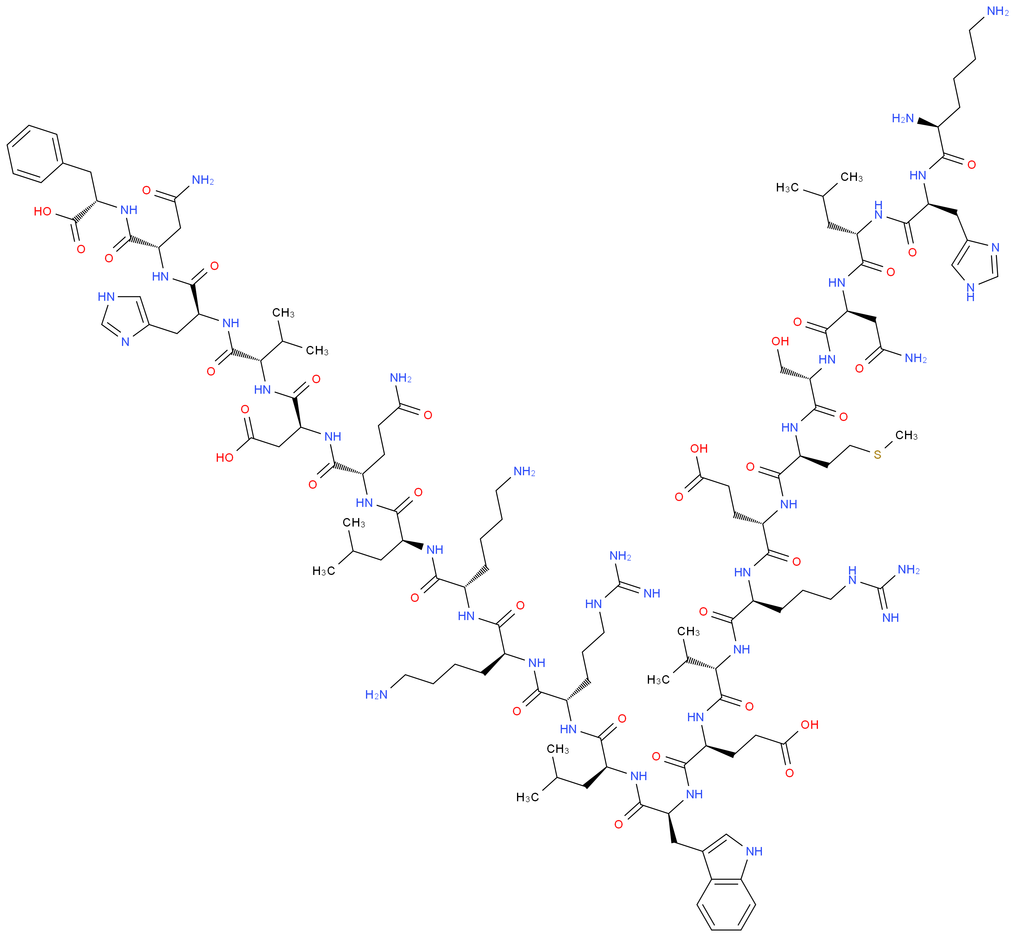 Parathyroid Hormone Fragment 13-34 human_分子结构_CAS_81306-64-1)