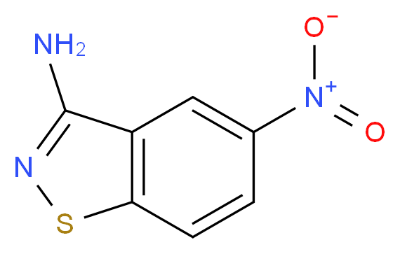 5-nitro-1,2-benzothiazol-3-amine_分子结构_CAS_84387-89-3
