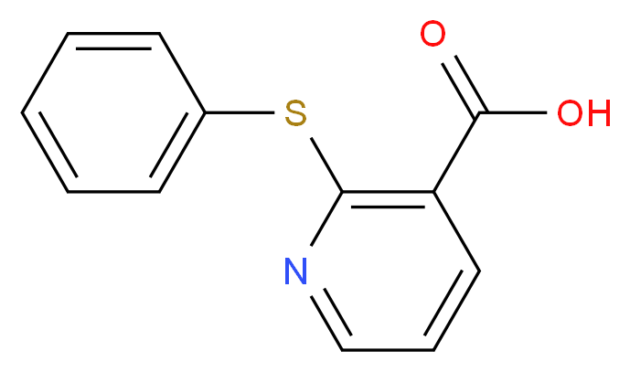 2-(phenylsulfanyl)pyridine-3-carboxylic acid_分子结构_CAS_35620-72-5