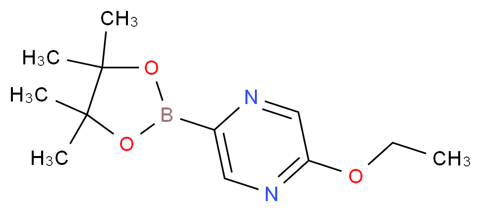 5-ETHOXYPYRAZINE-2-BORONIC ACID PINACOL ESTER_分子结构_CAS_1186041-95-1)