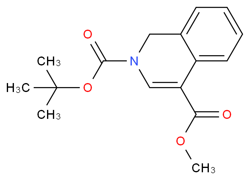 2-tert-Butyl 4-methyl isoquinoline-2,4(1H)-dicarboxylate_分子结构_CAS_1187830-86-9)