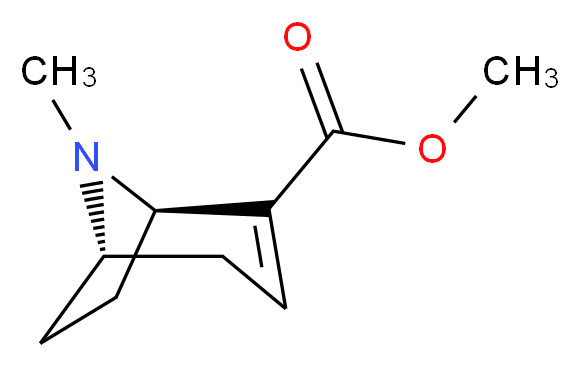 methyl (1R,5S)-8-methyl-8-azabicyclo[3.2.1]oct-2-ene-2-carboxylate_分子结构_CAS_43021-26-7