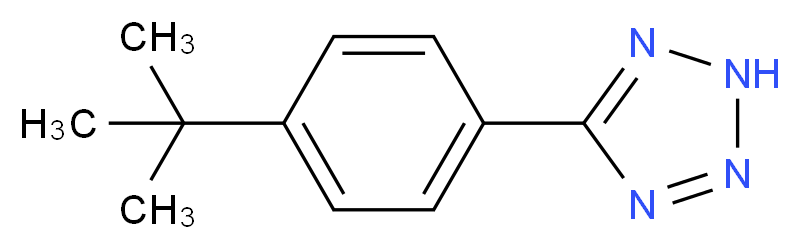 5-[4-(tert-Butyl)phenyl]-2H-1,2,3,4-tetraazole_分子结构_CAS_126393-38-2)