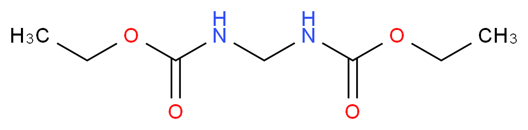 ethyl N-{[(ethoxycarbonyl)amino]methyl}carbamate_分子结构_CAS_3693-53-6