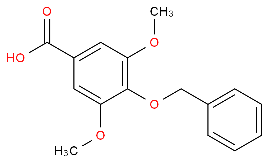 4-(benzyloxy)-3,5-dimethoxybenzoic acid_分子结构_CAS_14588-60-4