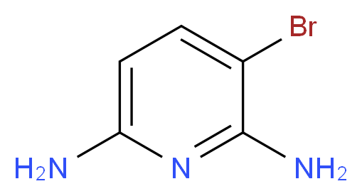 3-Bromo-2,6-diaminopyridine_分子结构_CAS_54903-86-5)