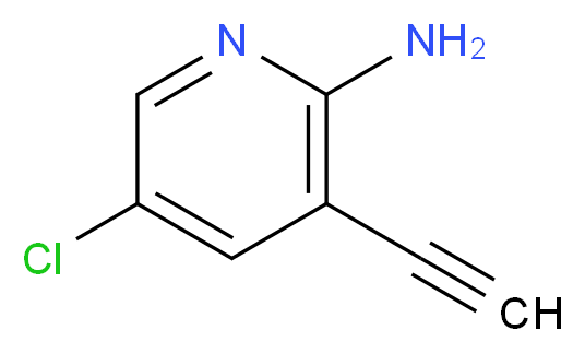 5-chloro-3-ethynylpyridin-2-amine_分子结构_CAS_)