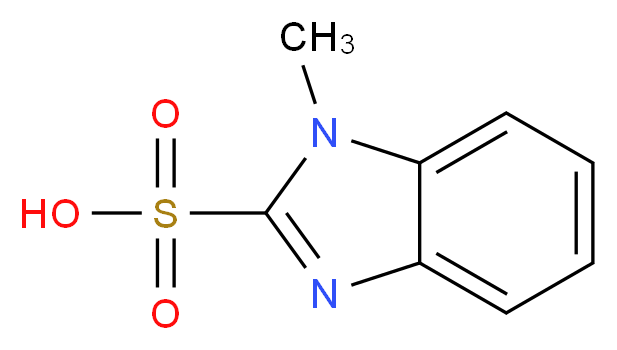 1-Methyl-1H-benzimidazole-2-sulfonic acid_分子结构_CAS_5533-38-0)