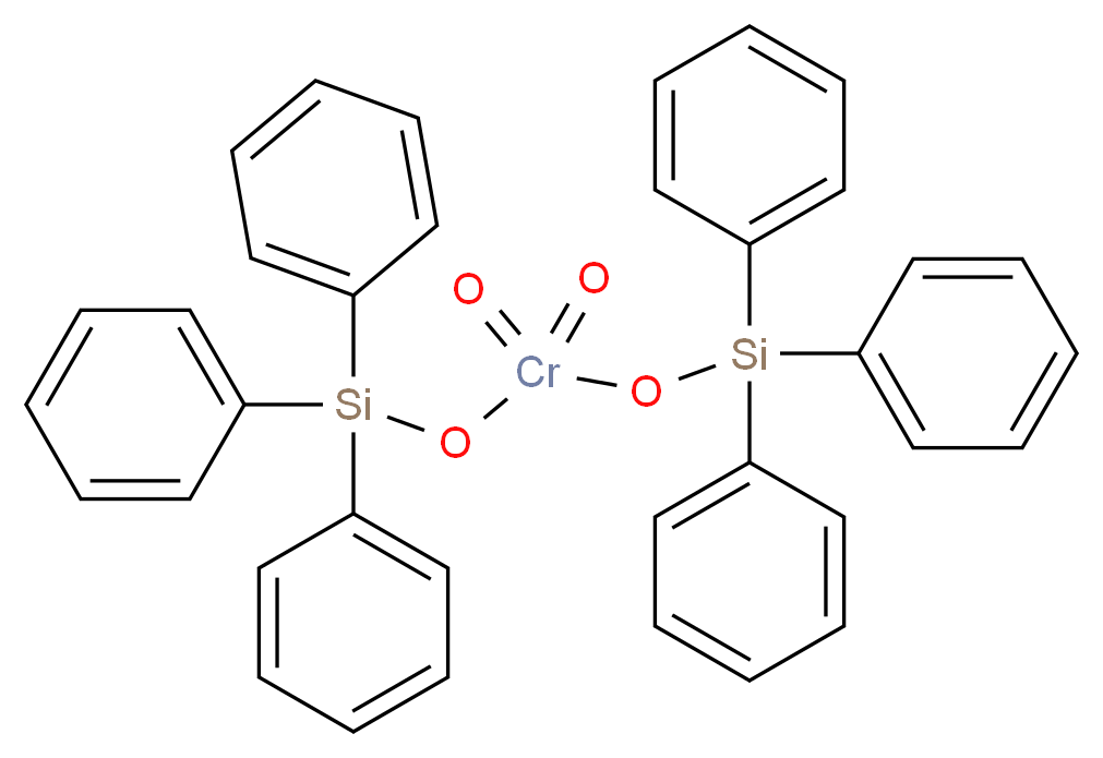 铬酸双(三苯基甲硅烷基)酯_分子结构_CAS_1624-02-8)