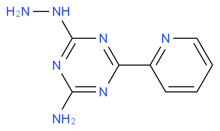 2-Amino-4-hydrazino-6-pyridin-2-yl-1,3,5-triazine_分子结构_CAS_175204-69-0)