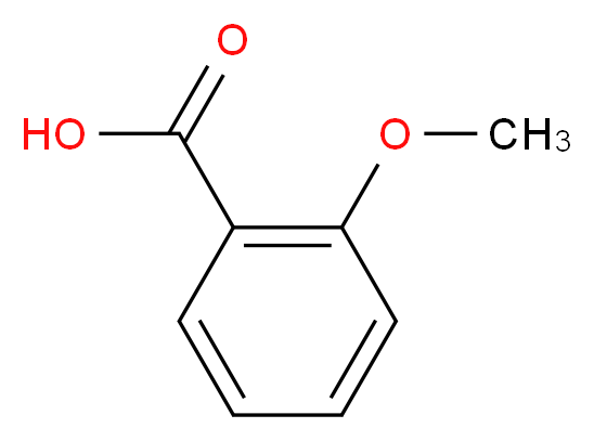 2-methoxybenzoic acid_分子结构_CAS_579-75-9