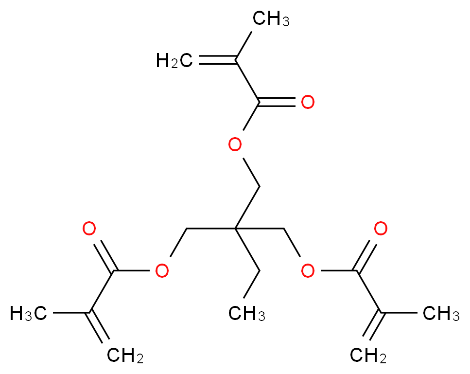 2,2-bis({[(2-methylprop-2-enoyl)oxy]methyl})butyl 2-methylprop-2-enoate_分子结构_CAS_3290-92-4