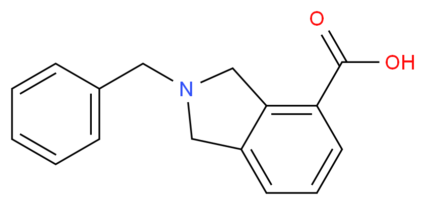 2-Benzylisoindoline-4-carboxylic acid_分子结构_CAS_127169-17-9)