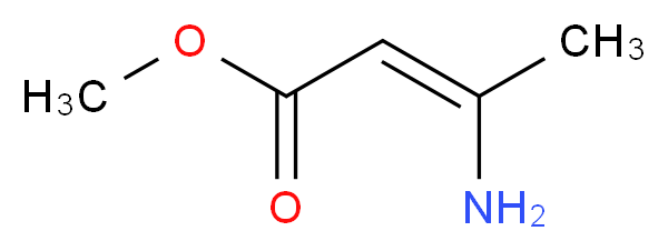 methyl 3-aminobut-2-enoate_分子结构_CAS_14205-39-1