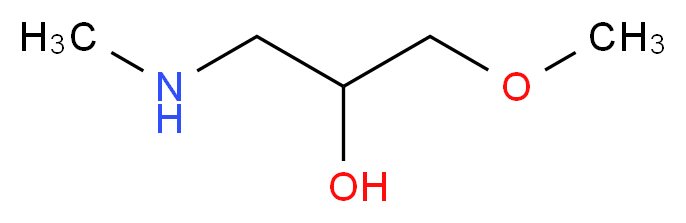 (2-hydroxy-3-methoxypropyl)(methyl)amine_分子结构_CAS_60755-68-2