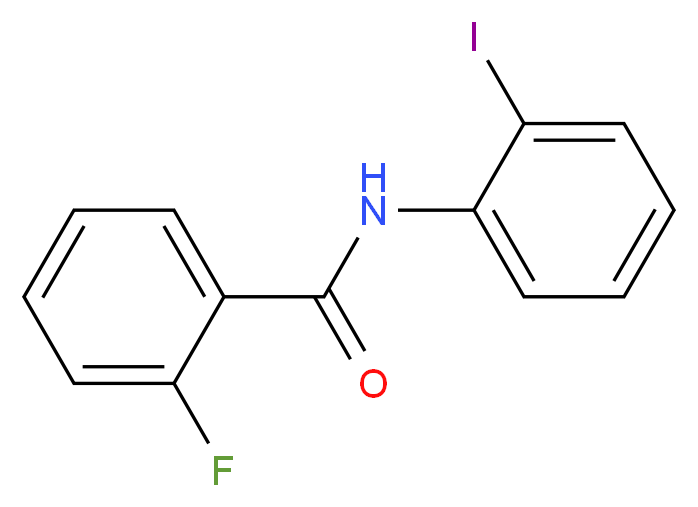 2-Fluoro-N-(2-iodophenyl)benzamide_分子结构_CAS_326902-16-3)