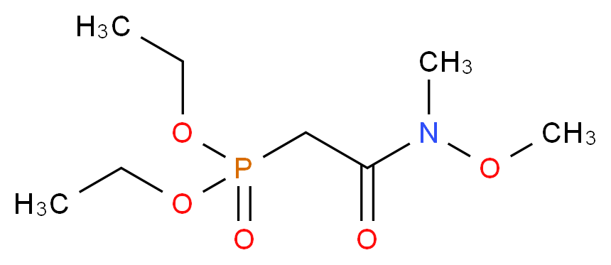 diethyl {[methoxy(methyl)carbamoyl]methyl}phosphonate_分子结构_CAS_124931-12-0