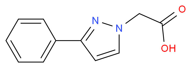 2-(3-phenyl-1H-pyrazol-1-yl)acetic acid_分子结构_CAS_959574-98-2