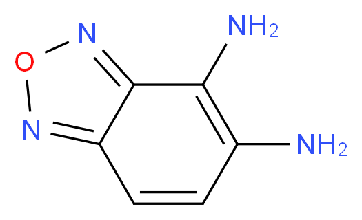 2,1,3-benzoxadiazole-4,5-diamine_分子结构_CAS_70015-83-7