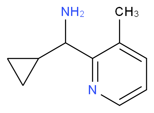 1-cyclopropyl-1-(3-methyl-2-pyridinyl)methanamine_分子结构_CAS_1015846-65-7)