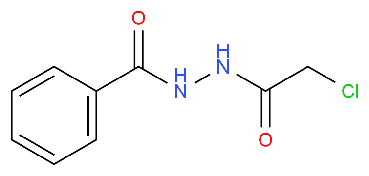 N'-(2-chloroacetyl)benzohydrazide_分子结构_CAS_)