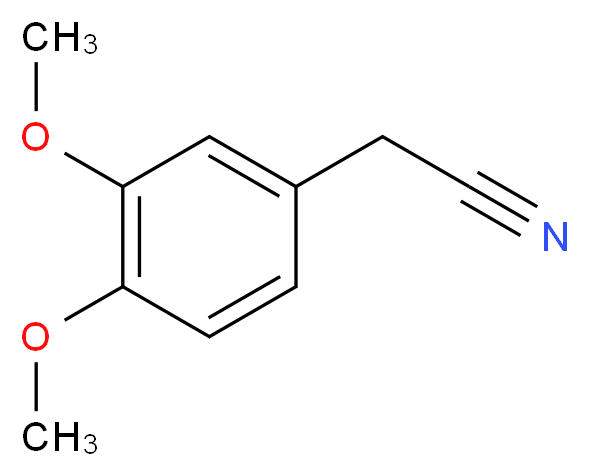 2-(3,4-dimethoxyphenyl)acetonitrile_分子结构_CAS_93-17-4