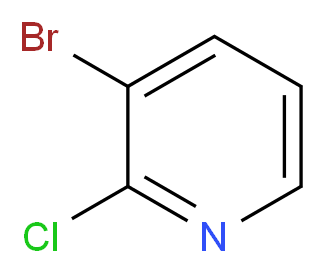 3-Bromo-2-chloropyridine_分子结构_CAS_36953-42-1)