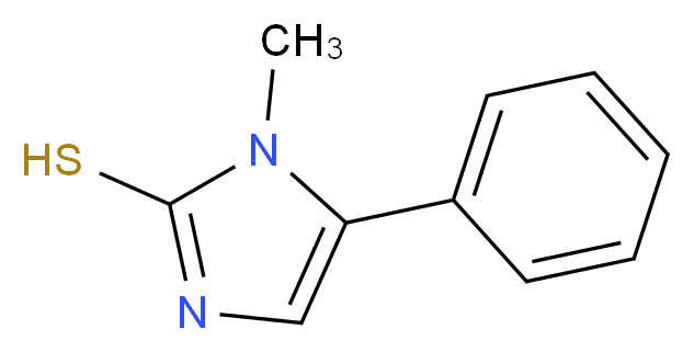 1-methyl-5-phenyl-1H-imidazole-2-thiol_分子结构_CAS_25433-13-0