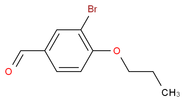 3-bromo-4-propoxybenzaldehyde_分子结构_CAS_865138-64-3