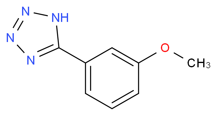 5-(3-甲氧基苯基)-1H-四唑_分子结构_CAS_73096-36-3)
