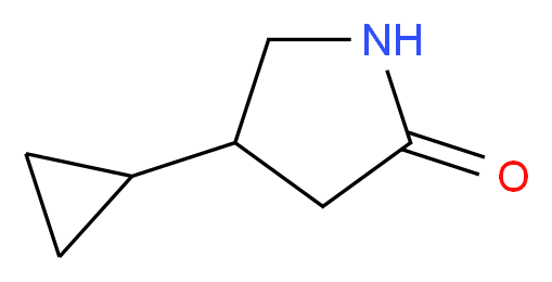 4-cyclopropylpyrrolidin-2-one_分子结构_CAS_126822-39-7