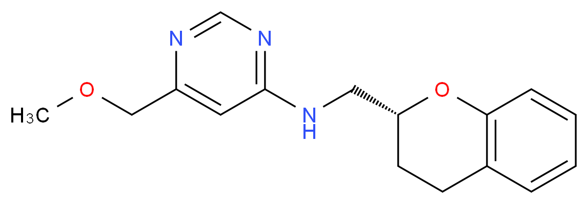 N-[(2R)-3,4-dihydro-2H-chromen-2-ylmethyl]-6-(methoxymethyl)pyrimidin-4-amine_分子结构_CAS_)