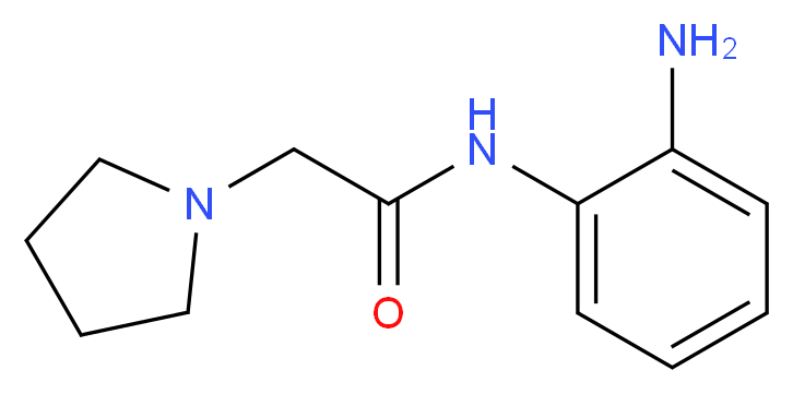 N-(2-aminophenyl)-2-(pyrrolidin-1-yl)acetamide_分子结构_CAS_91646-50-3