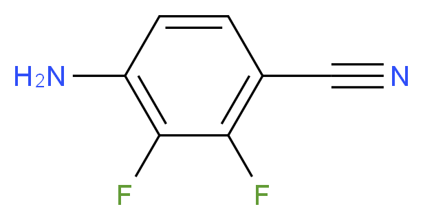 4-Amino-2,3-difluorobenzonitrile_分子结构_CAS_112279-71-7)