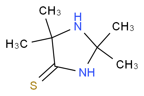 2,2,5,5-tetramethylimidazolidine-4-thione_分子结构_CAS_2582-16-3