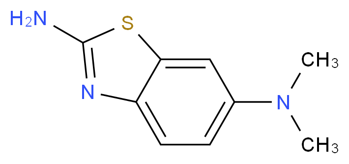 N~6~,N~6~-dimethyl-1,3-benzothiazole-2,6-diamine_分子结构_CAS_64334-41-4)