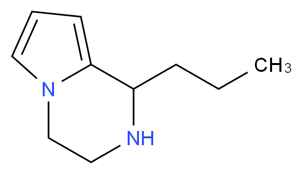 1-propyl-1H,2H,3H,4H-pyrrolo[1,2-a]pyrazine_分子结构_CAS_112758-86-8