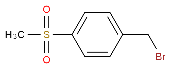 1-(Bromomethyl)-4-(methylsulfonyl)benzene_分子结构_CAS_53606-06-7)