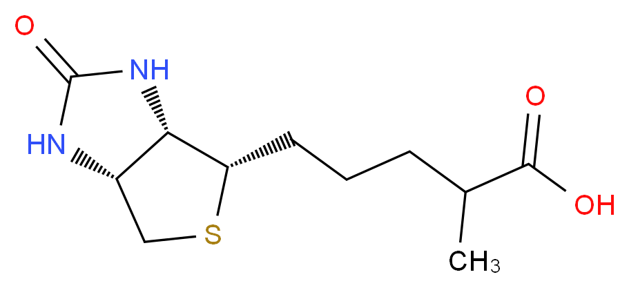 5-[(3aS,4S,6aR)-2-oxo-hexahydro-1H-thieno[3,4-d]imidazolidin-4-yl]-2-methylpentanoic acid_分子结构_CAS_415725-35-8