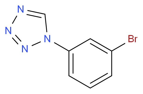 1-(3-bromophenyl)-1H-tetrazole_分子结构_CAS_65697-41-8)