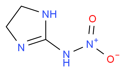 N-nitro-4,5-dihydro-1H-imidazol-2-amine_分子结构_CAS_5465-96-3