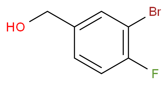 3-Bromo-4-fluorobenzyl alcohol_分子结构_CAS_77771-03-0)